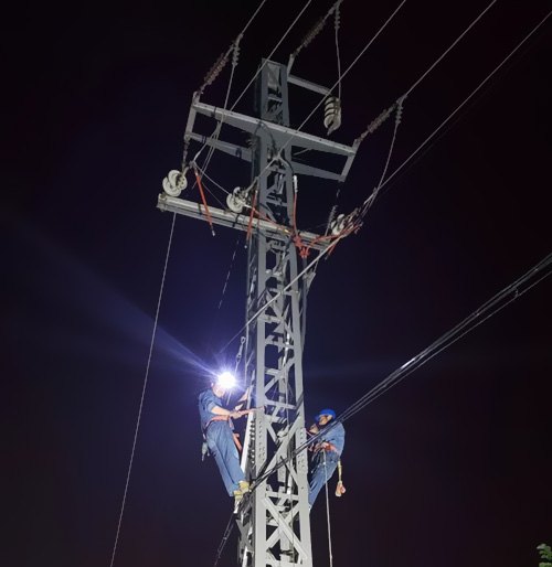 通過供電部分連夜搶修，快速康復(fù)了供電